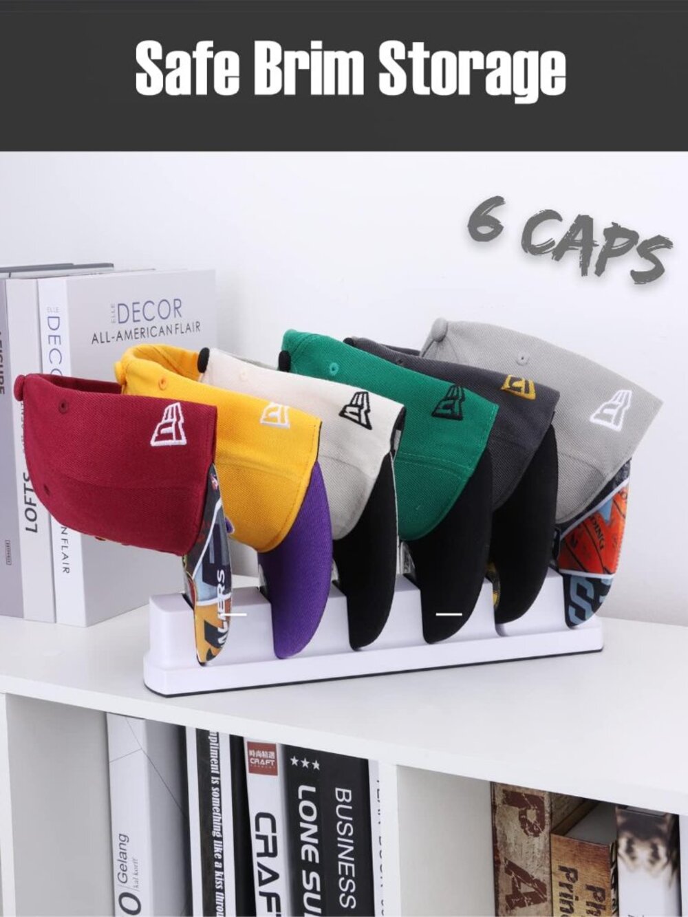 Baseball Hat Rack (2 Pack) - Picture 2 of 5